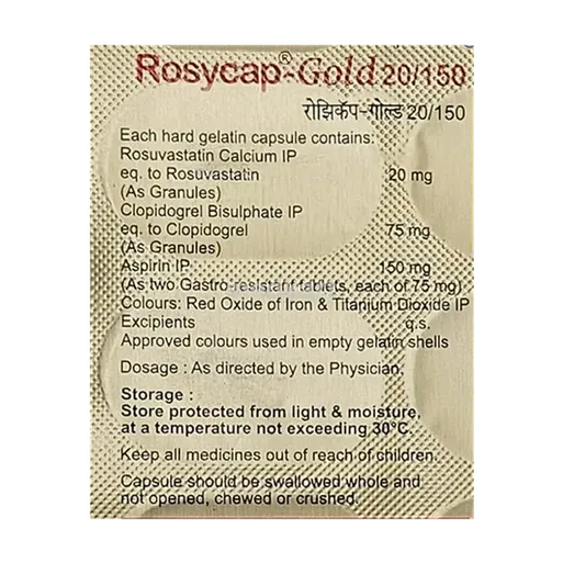 rosycap gold 20/150mg capsule 15's